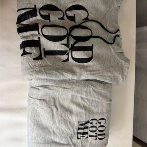 God Got Me Gray Hoodie Jogger Set XXXL Unisex Christian Lounge